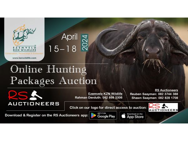 Ezemvelo Hunting Packages 2 - 18 April 2024